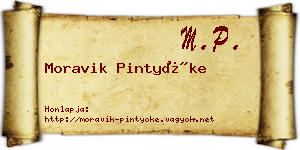 Moravik Pintyőke névjegykártya